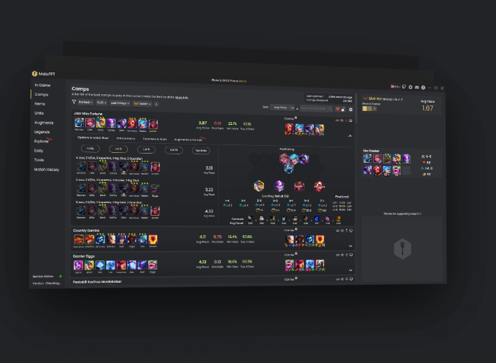 MetaTFT App - Best Overlay Designed For TFT